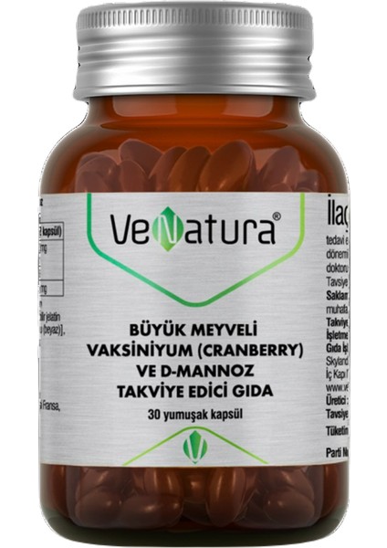 Cranberry ve D-Mannoz 30 Kapsül
