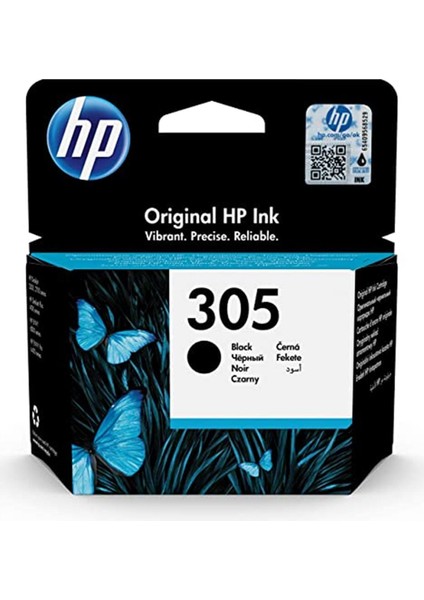 Hp 305 Siyah Orijinal Mürekkep Kartuşu,  3YM61AE