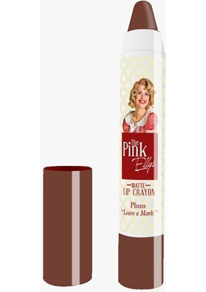 The Pınk Ellys Matte Lıp Crayon Plum