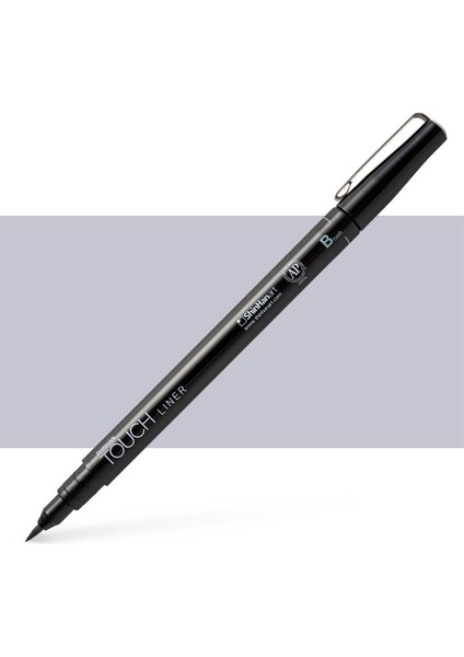 Shinhan : Touch Liner Teknik Çizim Kalemi : Fırça Uç : Gri