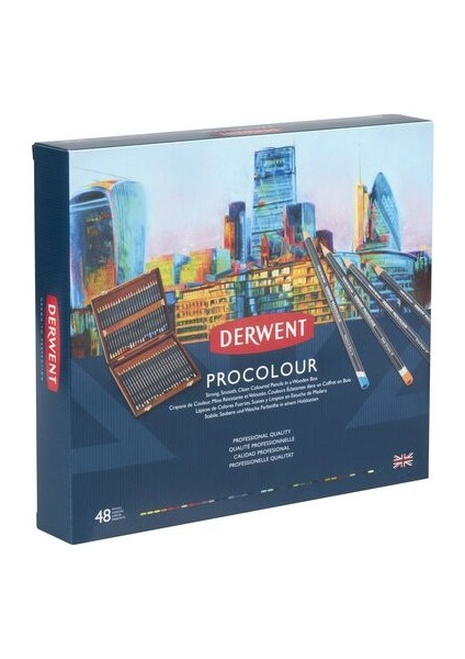 : Procolour Kuru Boya Kalem Seti : 48 Renk (Ahşap Kutu) modelleri