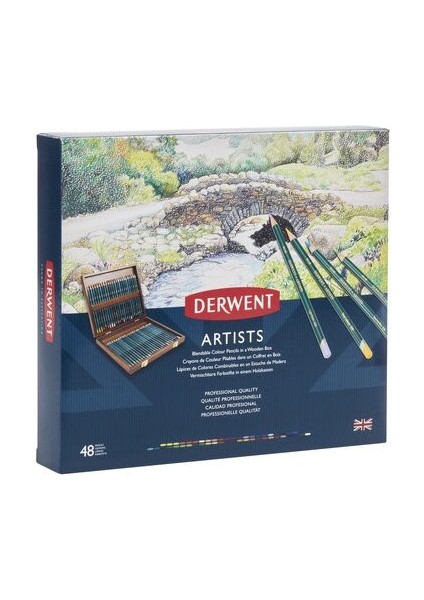 : Artists Kuru Boya Kalem Seti : 48 Renk (Ahşap Kutu) fiyatları
