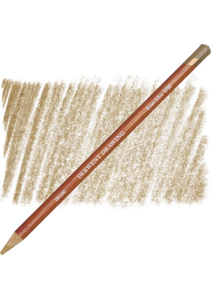 : Drawing Pencil : Yağlı Çizim Kalem Yedeği : Brown Ochre