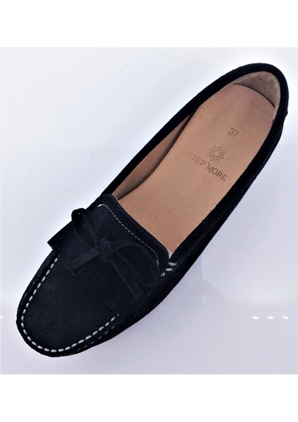 Step More Z6011 Kadın Günlük Süet Rok Hakiki Deri Loafer Babet fırsatları