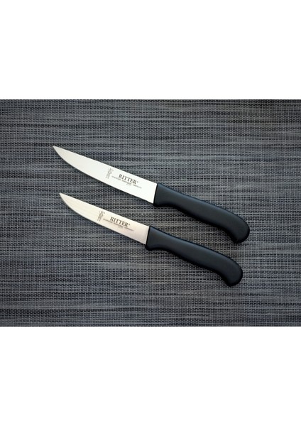 Rıtter Mutfak Bıçağı Siyah 2li 13-15 cm