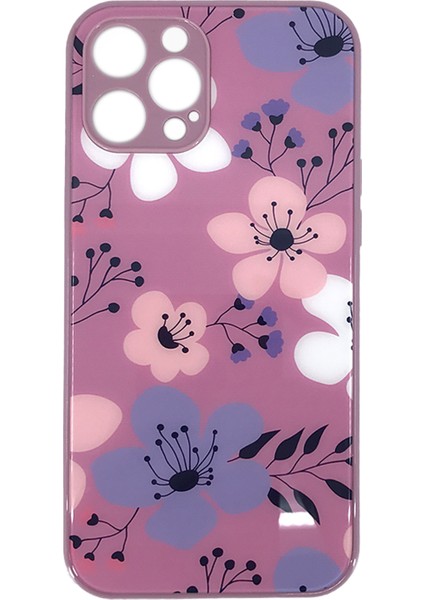 Apple iPhone 12 Pro Max Uyumlu Laser Baskı Desenli Arka Koruma