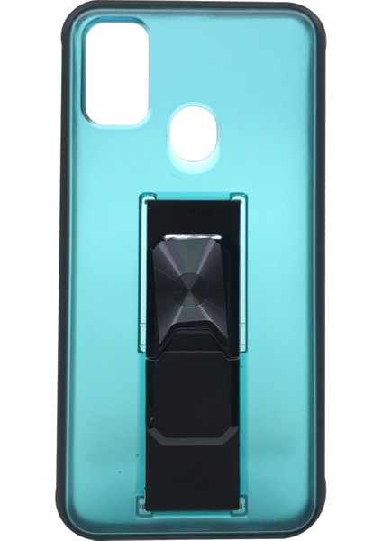 Samsung Galaxy M21 Uyumlu Microcase Mıknatıs Yüzüklü Arka Koruma