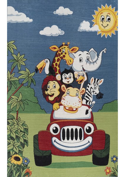 - Nonki Home Yeni Nesil Pamuk Taban Yıkanabilir Çocuk Odası Odası Halısı fiyatları