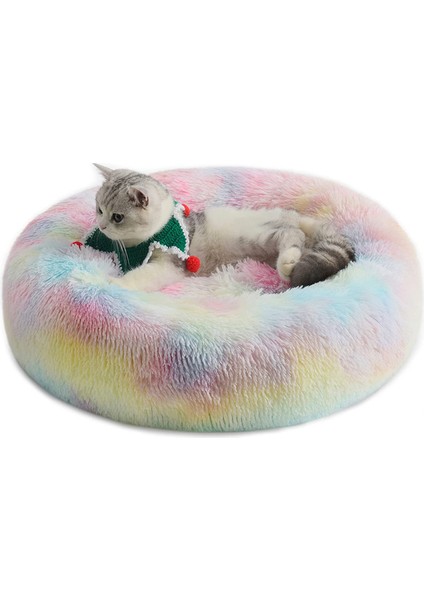 Yuvarlak Peluş Sıcak Kedi Mat (Yurt Dışından)