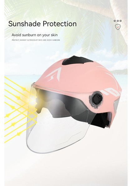 OoTdd Elektrikli Motosiklet Kaskı Unisex Baret (Yurt Dışından)