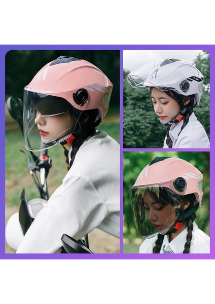 OoTdd Elektrikli Motosiklet Kaskı Unisex Baret (Yurt Dışından)