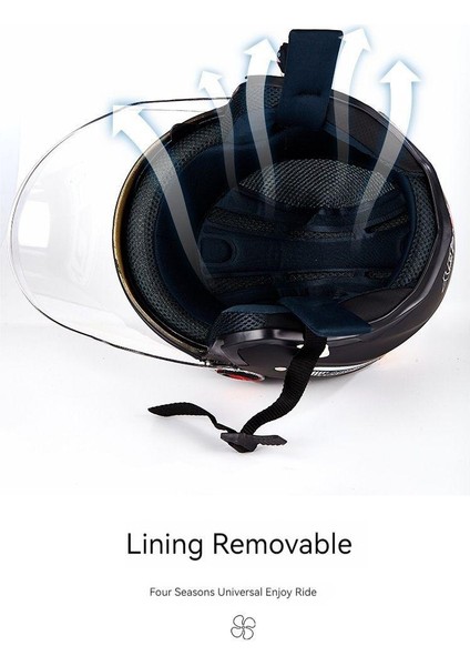 Elektrikli Motosiklet Kaskı Hd Buğu Önleyici Yarım Kask (Yurt Dışından) modelleri