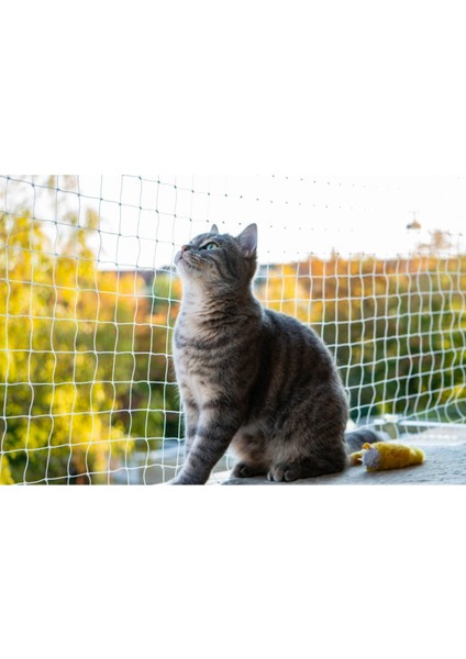 200 cm*15 m - Balkon Filesi - Kedi Filesi - Çocuk Filesi - Beyaz