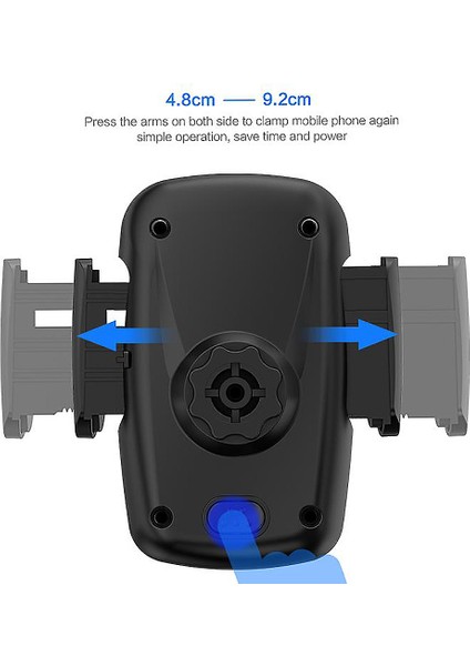 Tr-55 Araç Içi Esnek Telefon Tutucu 3ü1 Arada Orta Konsol - Ön Cam ve Havalandırma Çıkışı