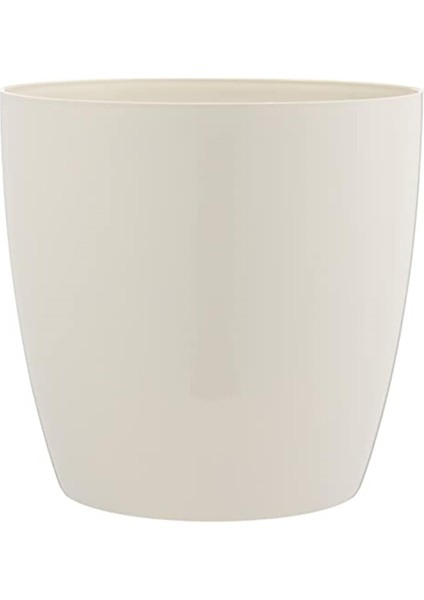 YK04 Yakut Saksı No:4 Drenaj Aparatı ile Birlikte, Kirli Beyaz, 21.8cm, 7.4 Litre