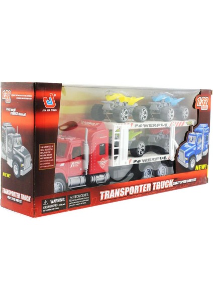 Transporter Atv Taşıyıcı Tır - Kırmızı