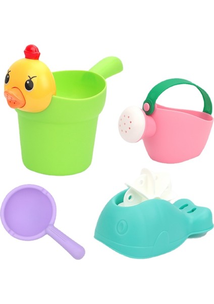 Çocuk Banyo ve Kum Kova Seti Su ve Plaj Oyuncağı - Çok Renkli (Yurt Dışından)