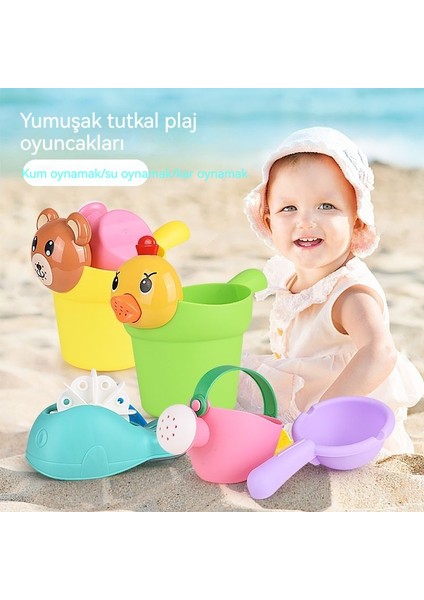 Çocuk Banyo ve Kum Kova Seti Su ve Plaj Oyuncağı - Çok Renkli (Yurt Dışından)