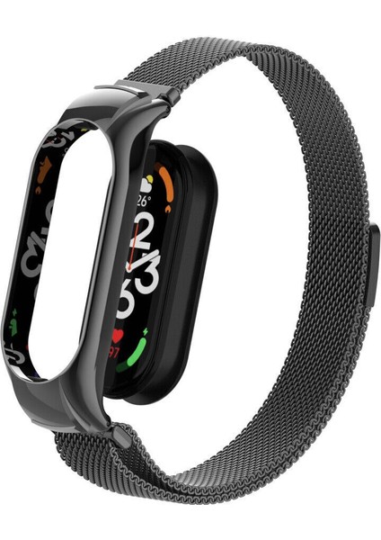 Xiaomi Mi Band 7 Tme Metal Hasır Manyetik Kordon Kayış