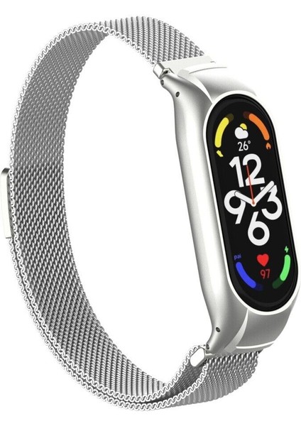 Xiaomi Mi Band 7 Tme Metal Hasır Manyetik Kordon Kayış
