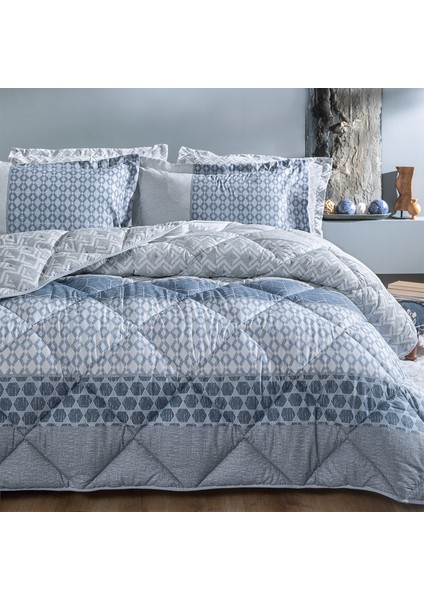 Bedding Malin Çift Kişilik Uyku Seti - Mavi