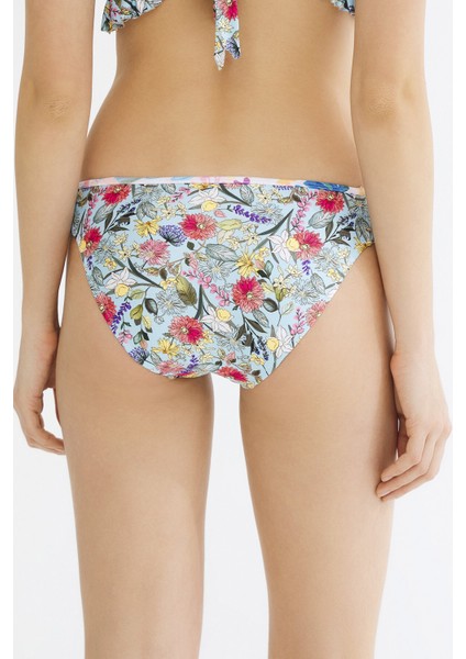 Çok Renkli Lisa Fırfırlı Side Bikini Altı
