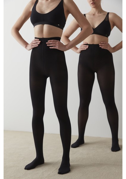 Siyah My Size One Size Külotlu Çorap-Pentilicious