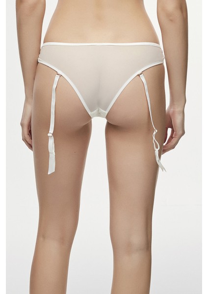 Beyaz Delicious Garter Brazilian Külot modelleri