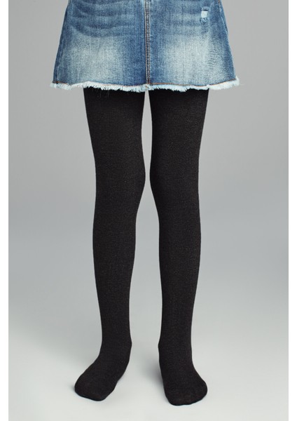 Siyah Kız Çocuk Pretty Hot Tech Külotlu Çorap