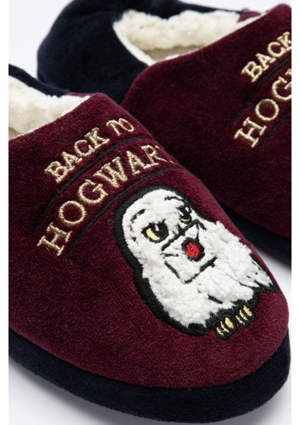 Bordo Hogwarts Patik-Harry Potter Koleksiyonu