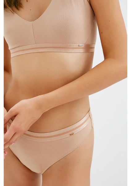 Bej Sütyen Kadınlar İçin Balensiz Kalın Askılı Nefes Alabilir Yapı ile Rahatlık modelleri