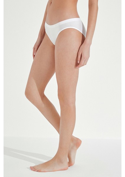 Beyaz Nu Basic Slip Külot