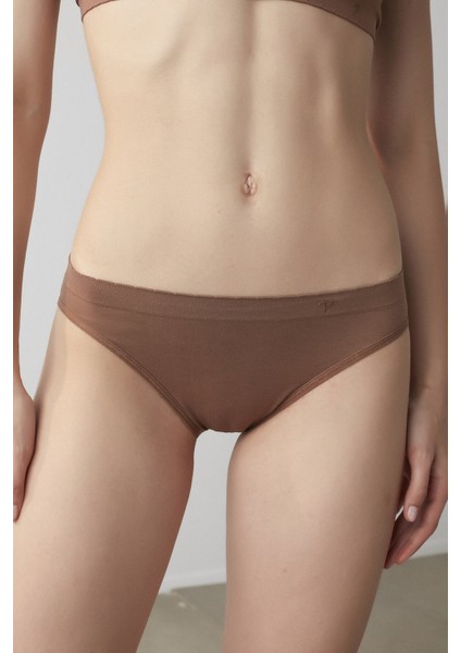 Kahverengi Nu Basic Slip Külot