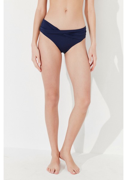 Lacivert Basic Twist Bikini Altı