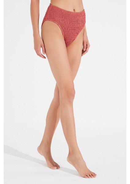 Pembe Ruby High Vintage Bikini Altı