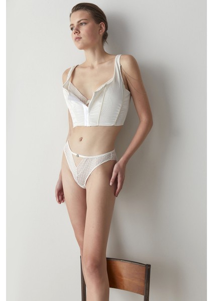 Ekru Corset Croplet