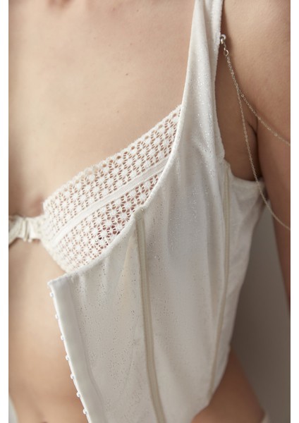 Ekru Corset Croplet fiyatları