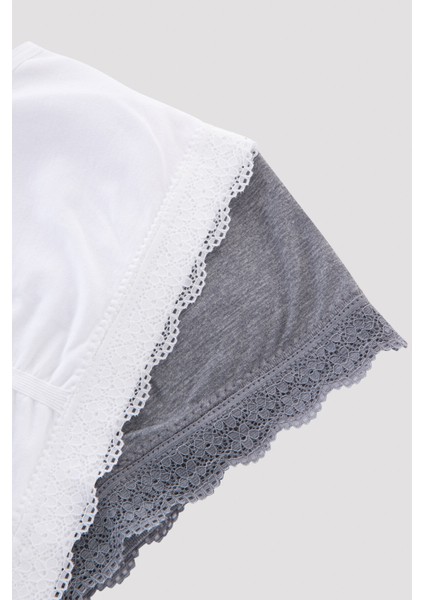 Çok Renkli Teen Comfort Padli Seamless 2li Yarım Atlet fırsatları