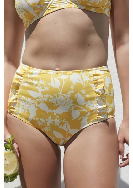 Çok Renkli Ophelia High Ruffle Bikini Altı