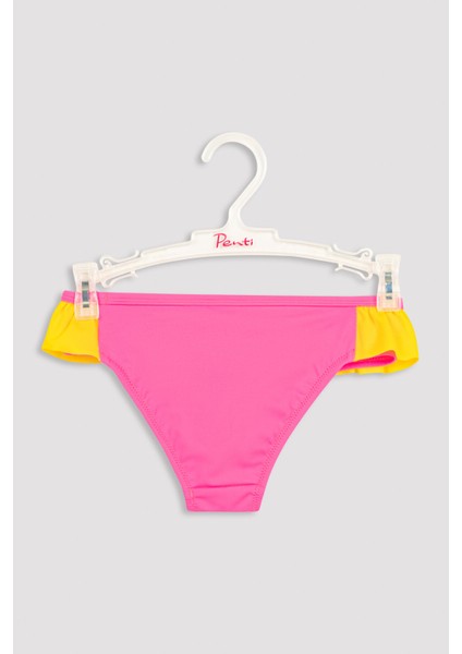 Kız Çocuk Frill Toucan Halter Bikini Takımı