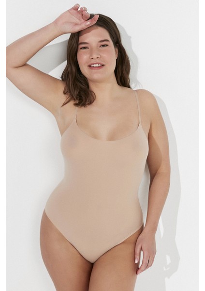 Bej Mysize One Size Bodysuit