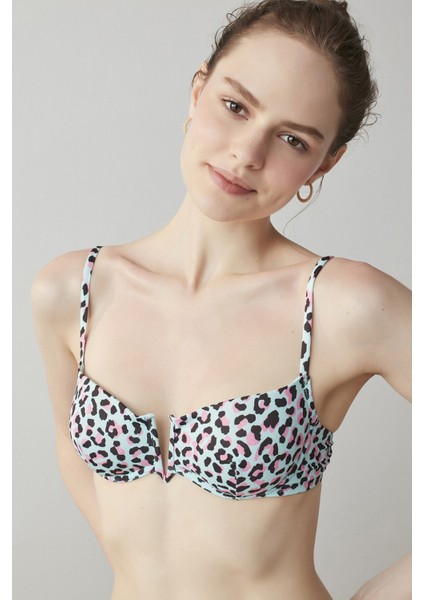 Çok Renkli Florida Balen Bikini Üstü