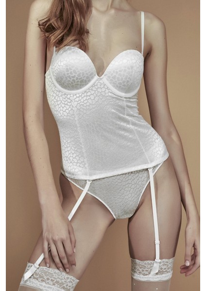 Kar Beyaz Heart Strapless Printed modelleri