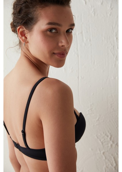 Siyah Basic Super Sexy Bikini Üstü fırsatları