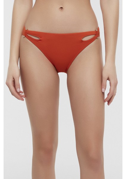 Turuncu Arty Side Bikini Altı