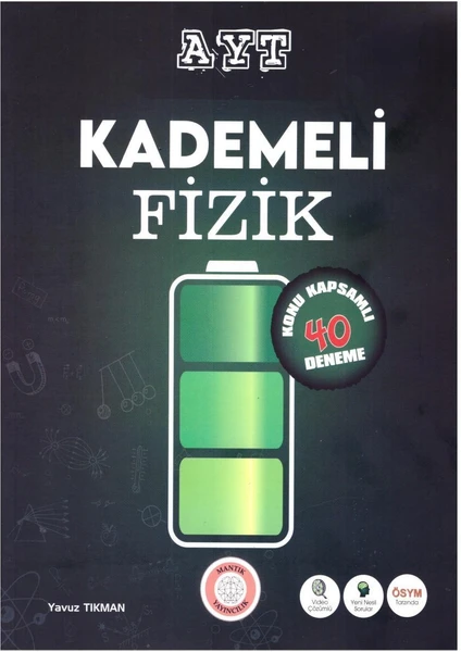 Karışık Yayınlar AYT Kademeli Fizik Denemeleri Konu Kapsamlı 40 Deneme Mantık Yayıncılık