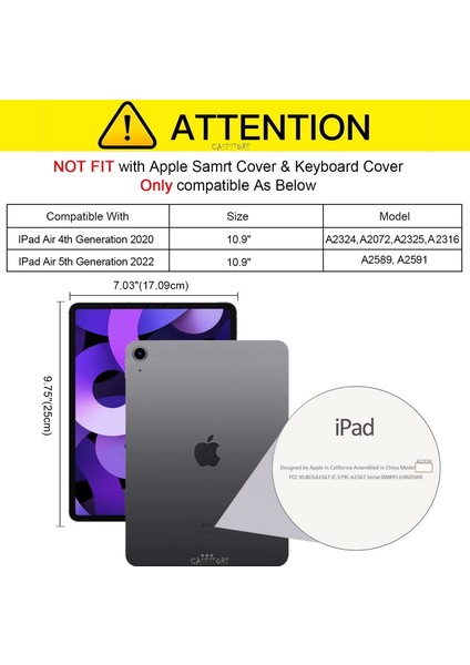 Apple Ipad Air4 Air5 10.9 2020 2022 Uyumlu M1 Çipli Tablet Kılıfı Şeffaf Silikon Yumuşak Darbeye Dayanıklı Antidrop Case Clear