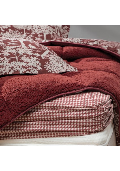 Bedding Pino Tek Kişilik Triola Set - Kırmızı