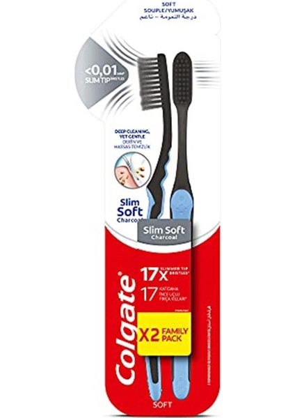 Mikro Ince Charcoal Derin Ve Hassas Temizlik Yumuşak Diş Fırçası