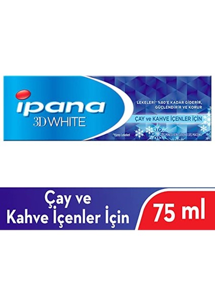 Ipana 3 Boyutlu Beyazlık 75 Ml Çay Ve Kahve Içenler Için Diş Macunu